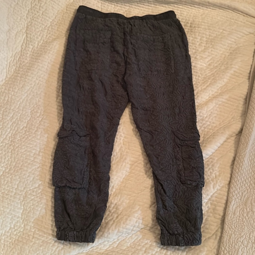 Johnny Was Embroidered Cargo Joggers